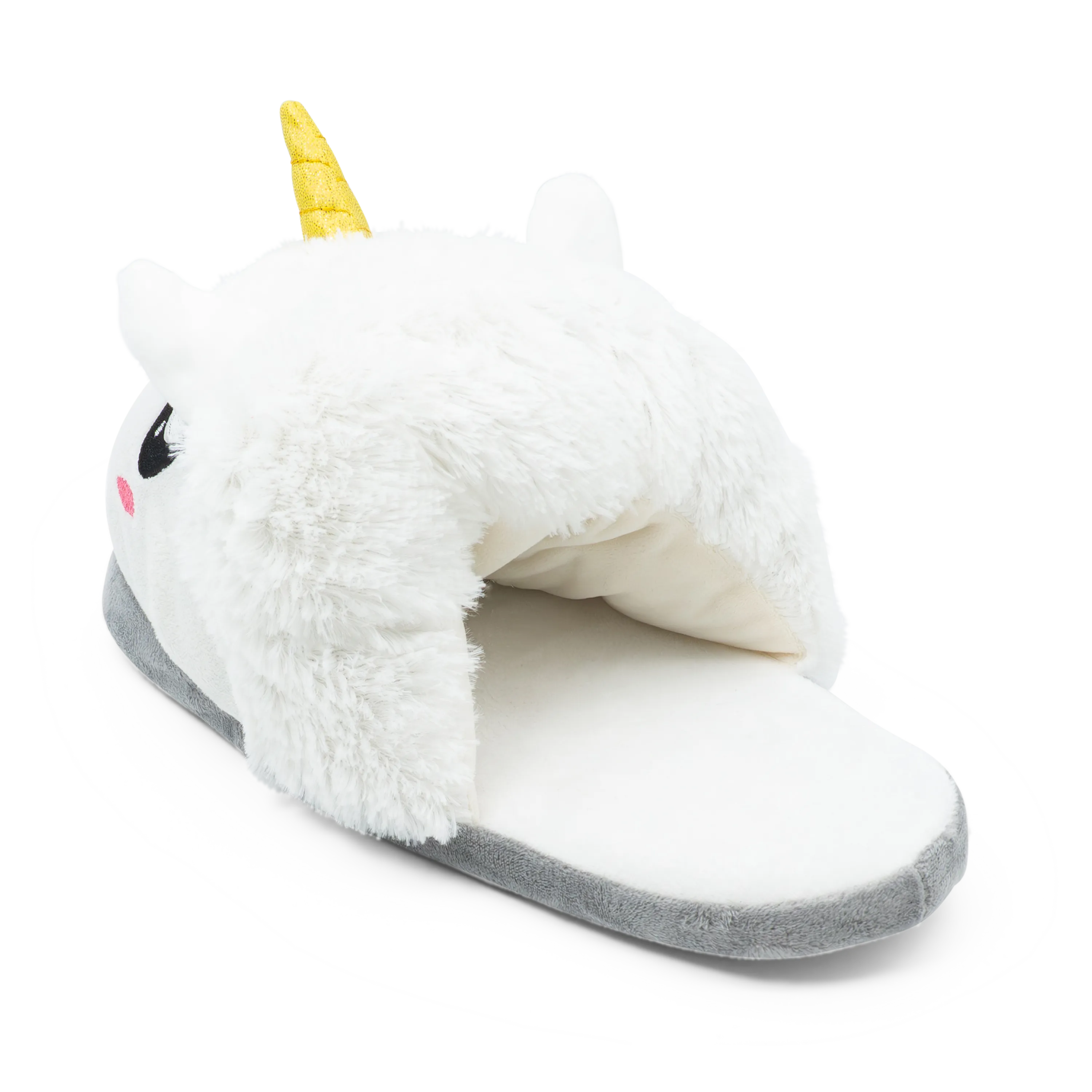 (1 pair) Unicorn Unicorn plush slippers finches slippers - unisex (size 35-44)