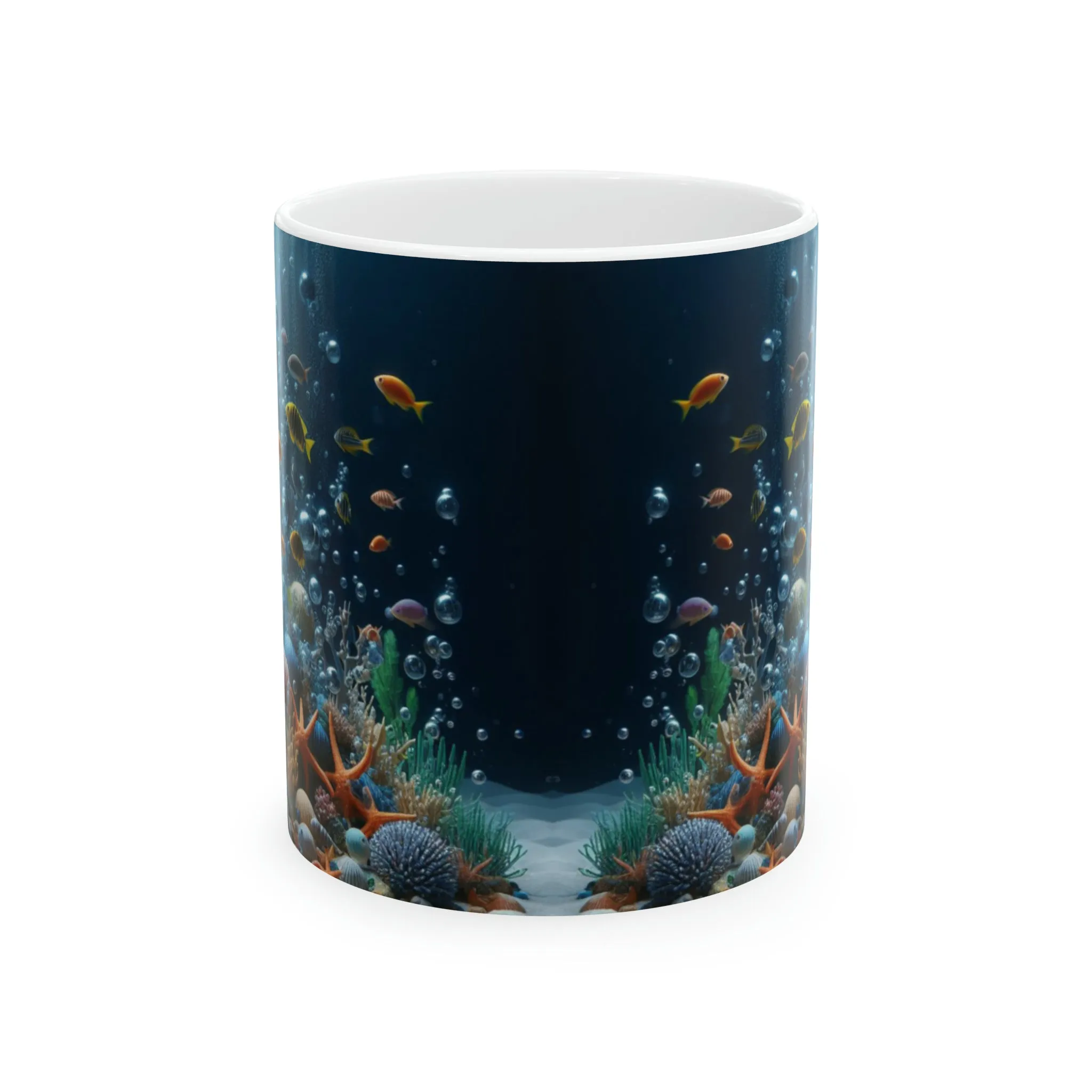 3D fish Ceramic Mug, 11oz