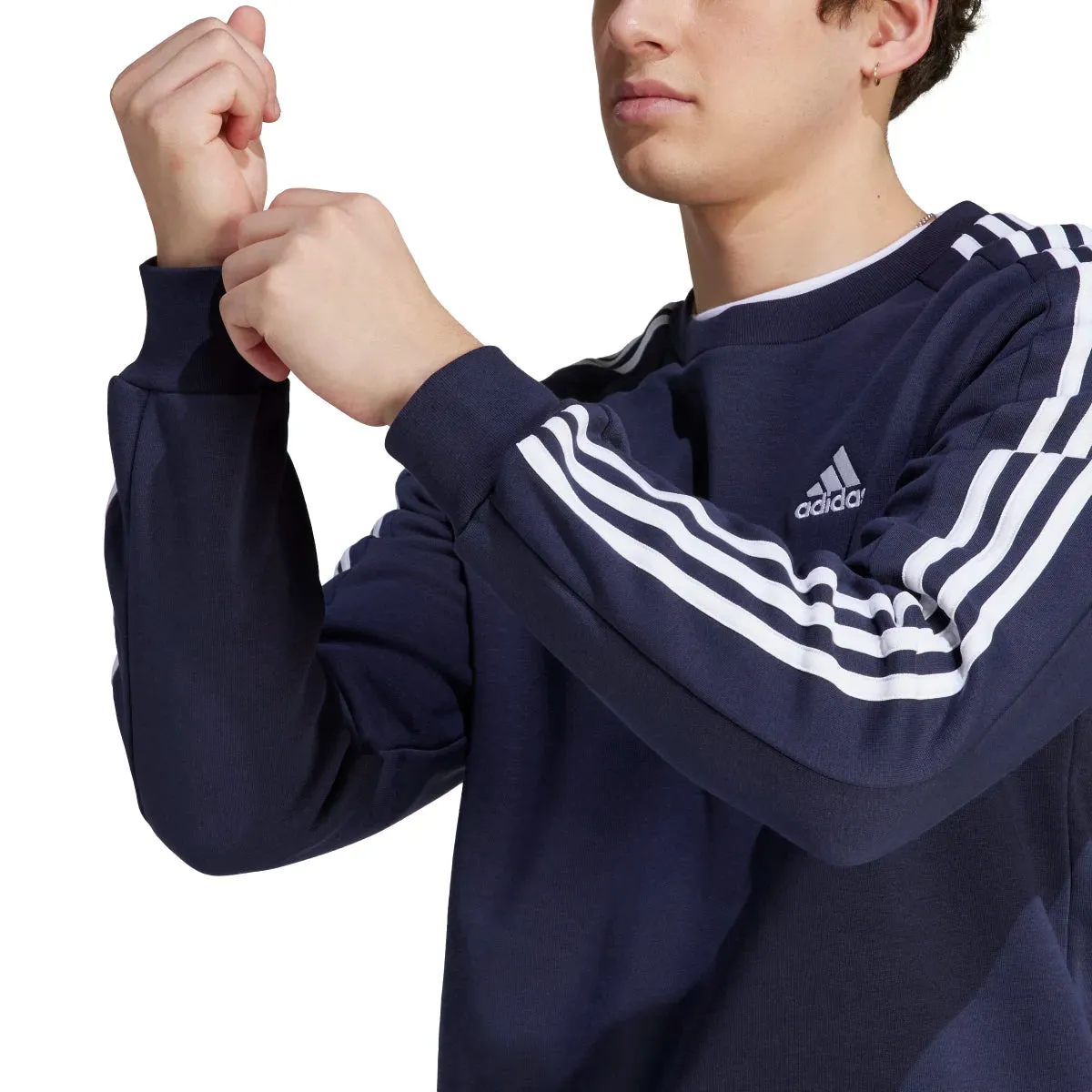 adidas Men's Essentials Fleece 3-Stripes Sweatshirt