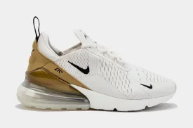 Air Max 270 Womens Running Shoes (Beige/Gold)