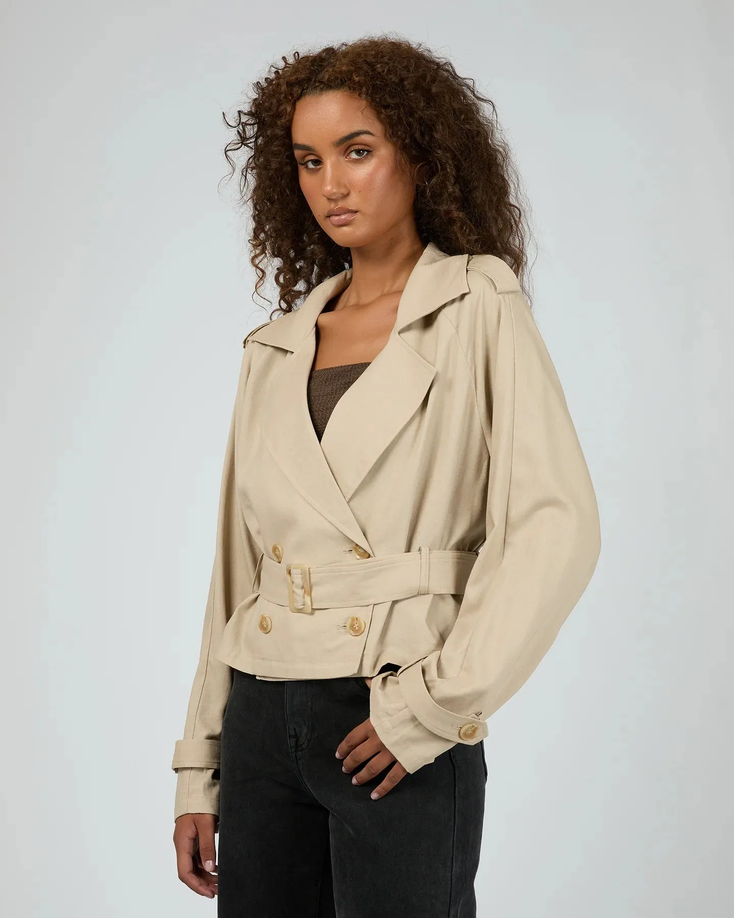 ALL ABOUT EVE TOLEDO CROP TRENCH BONE