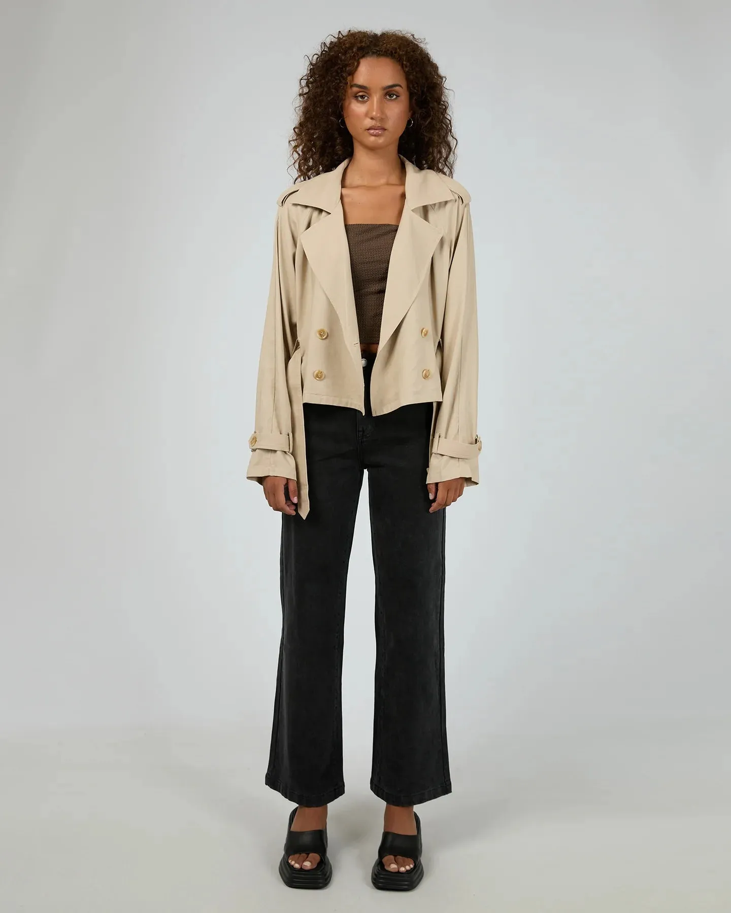 ALL ABOUT EVE TOLEDO CROP TRENCH BONE