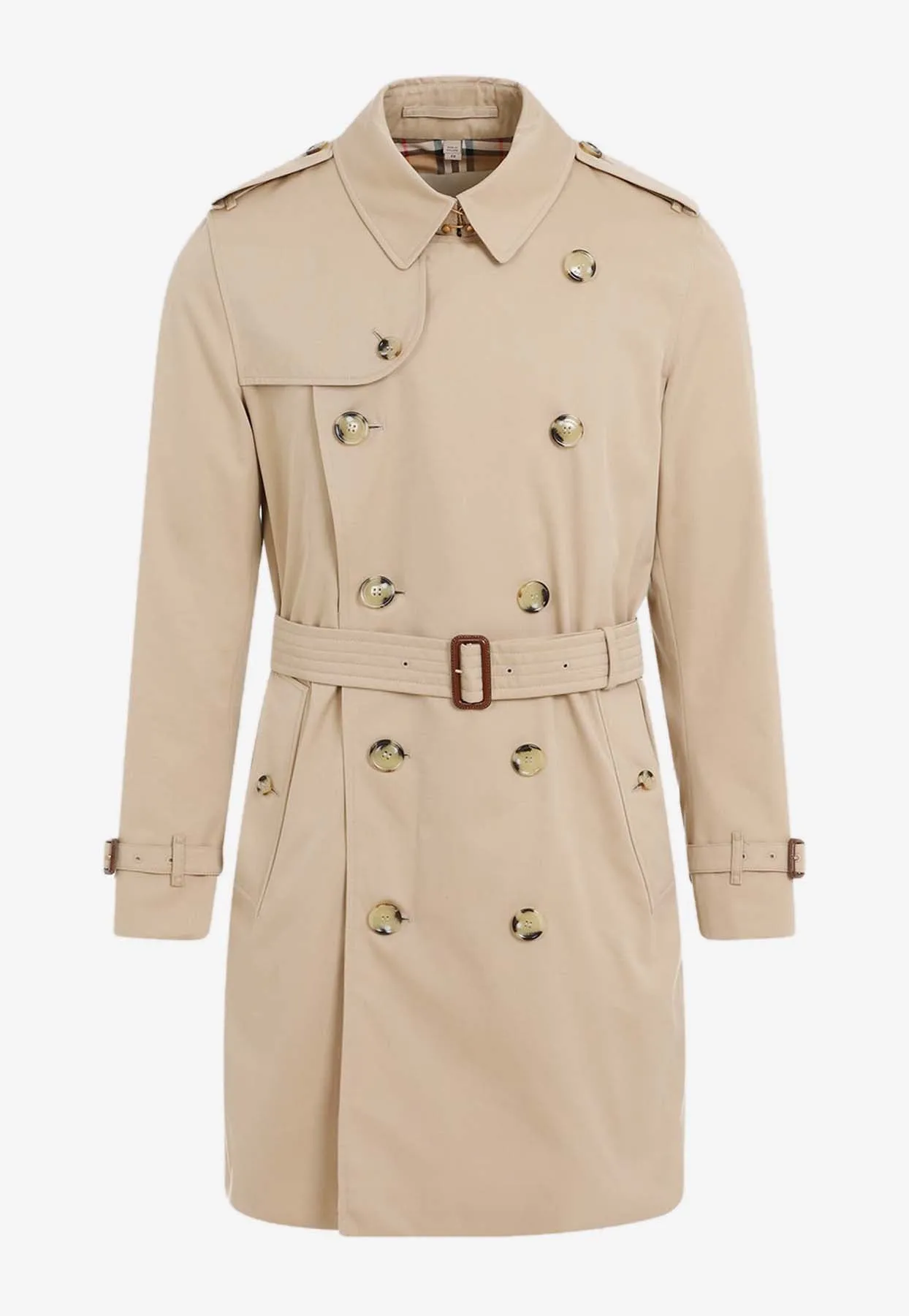 Belted Double-Breasted Trench Coat