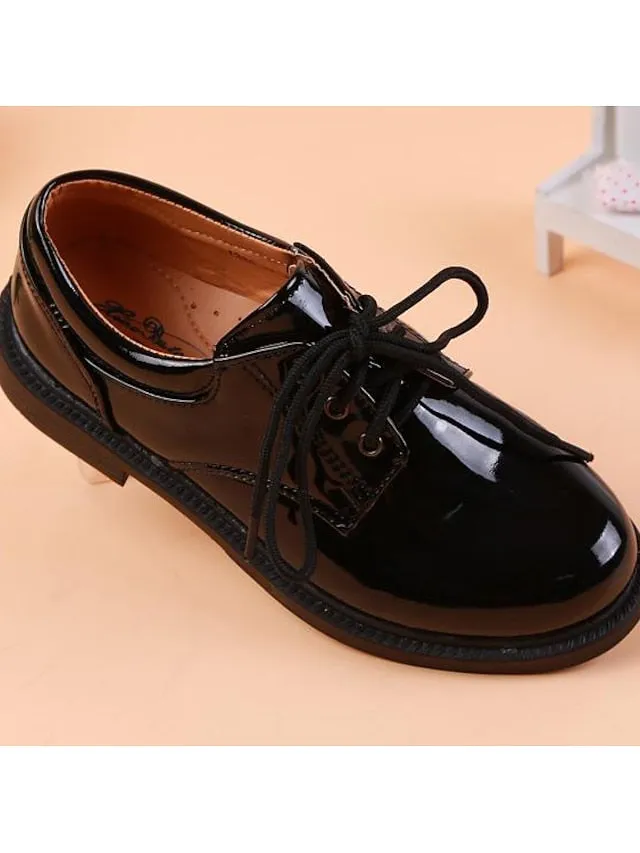 Boys Oxfords Daily Dress Shoes Flower Girl Shoes Formal Shoes Patent Leather Water Resistant Non-slipping Princess Shoes Big Kids(7years  ) Little Kids(4-7ys) School Wedding Party Walking Shoes