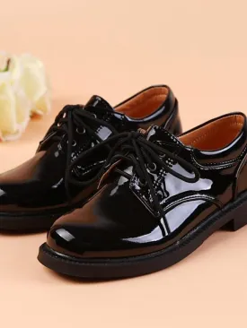 Boys Oxfords Daily Dress Shoes Flower Girl Shoes Formal Shoes Patent Leather Water Resistant Non-slipping Princess Shoes Big Kids(7years  ) Little Kids(4-7ys) School Wedding Party Walking Shoes