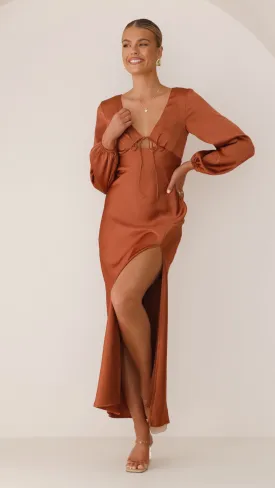 Brigitte Maxi Dress - Copper