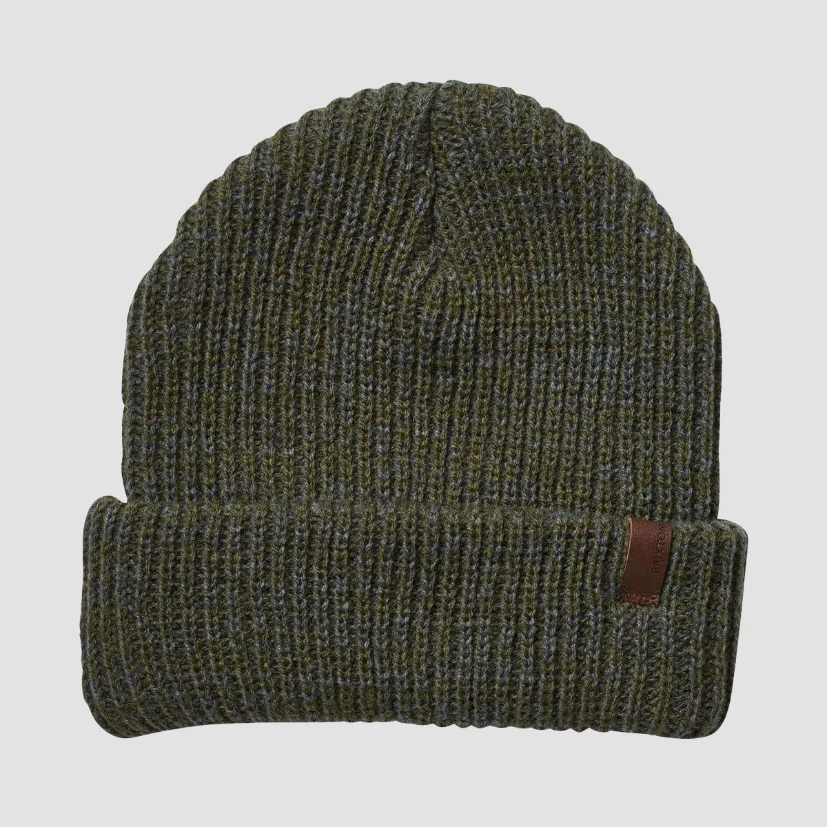 Brixton Marled Chunky Beanie Military Olive/Charcoal