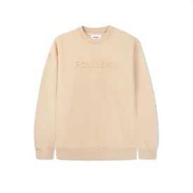 Butter Goods Embossed Logo Crew - Tan