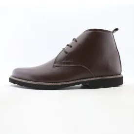 Capital Footwear - LEATHER PLAIN-TOE BOOT - DARK BROWN