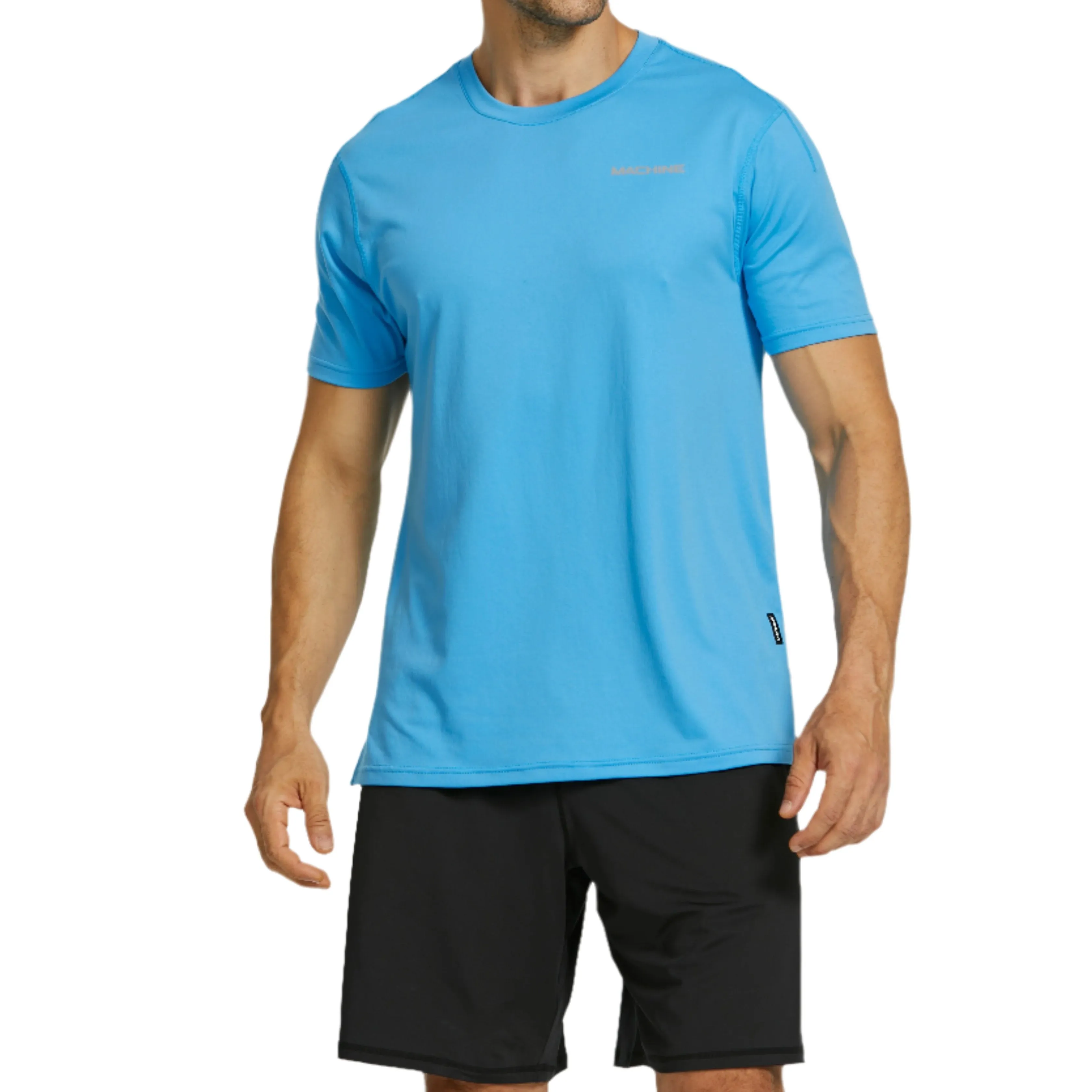 Central Performance Short Sleeve Top in Sky Blue