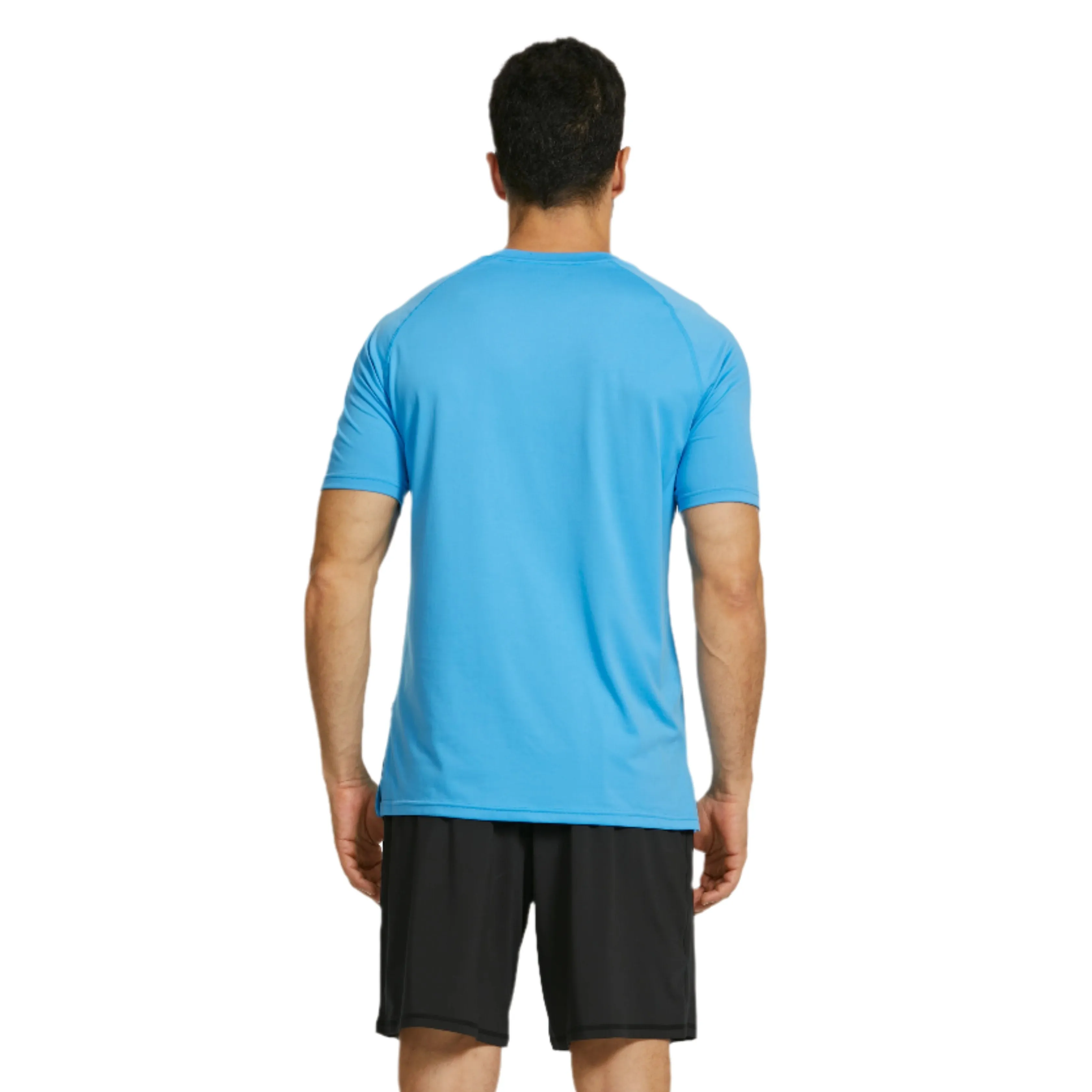 Central Performance Short Sleeve Top in Sky Blue