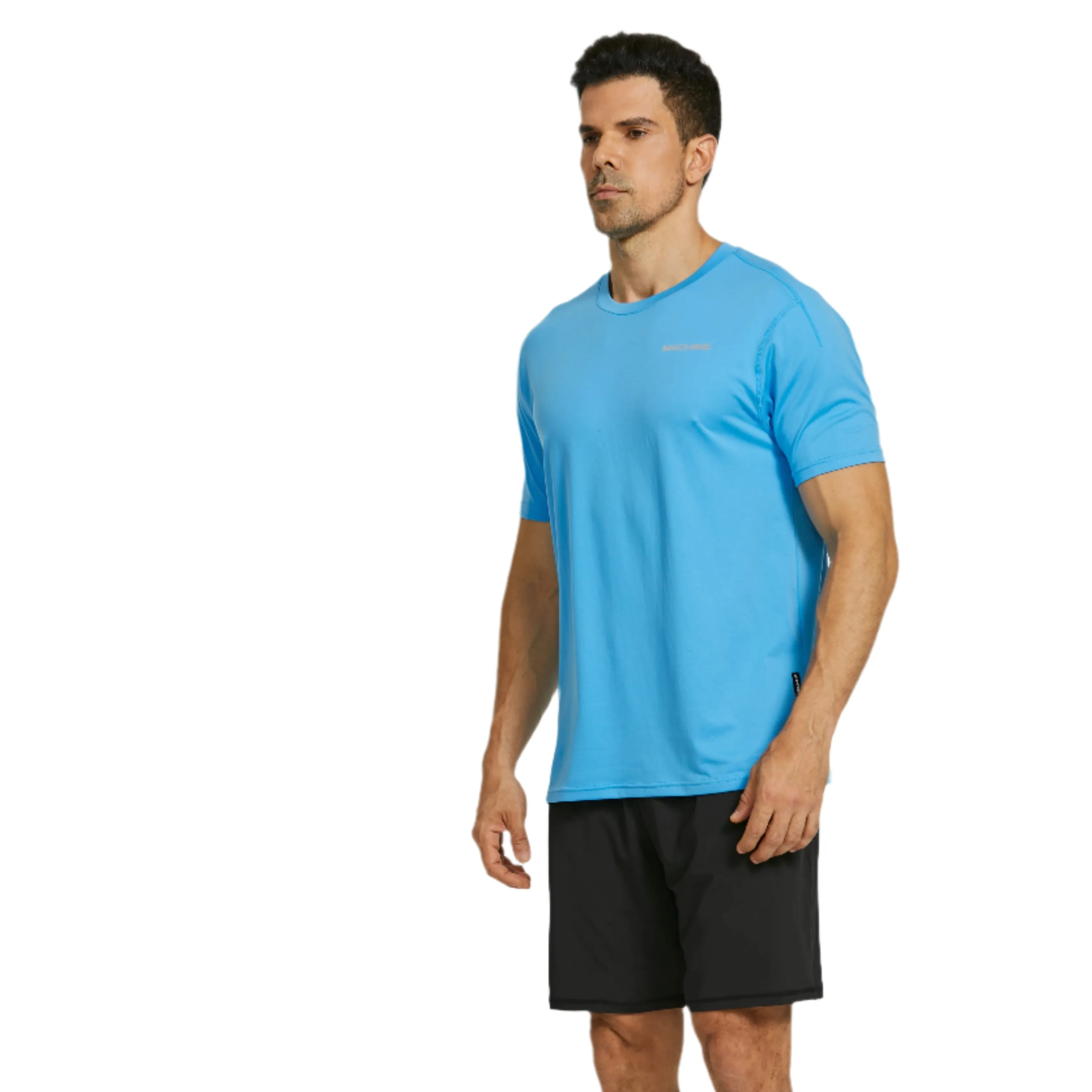 Central Performance Short Sleeve Top in Sky Blue