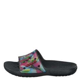 Classiccrocsbubbleblockslide Black/multi