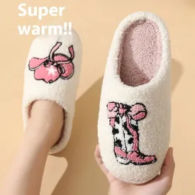 Comfortable Indoor cotton slippers Cute Cartoon Boots Cap Cotton Slippers Cozy Winter Footwear Warm Cotton Slippers Unisex cotton Slippers couples cotton footwear, lioness-love