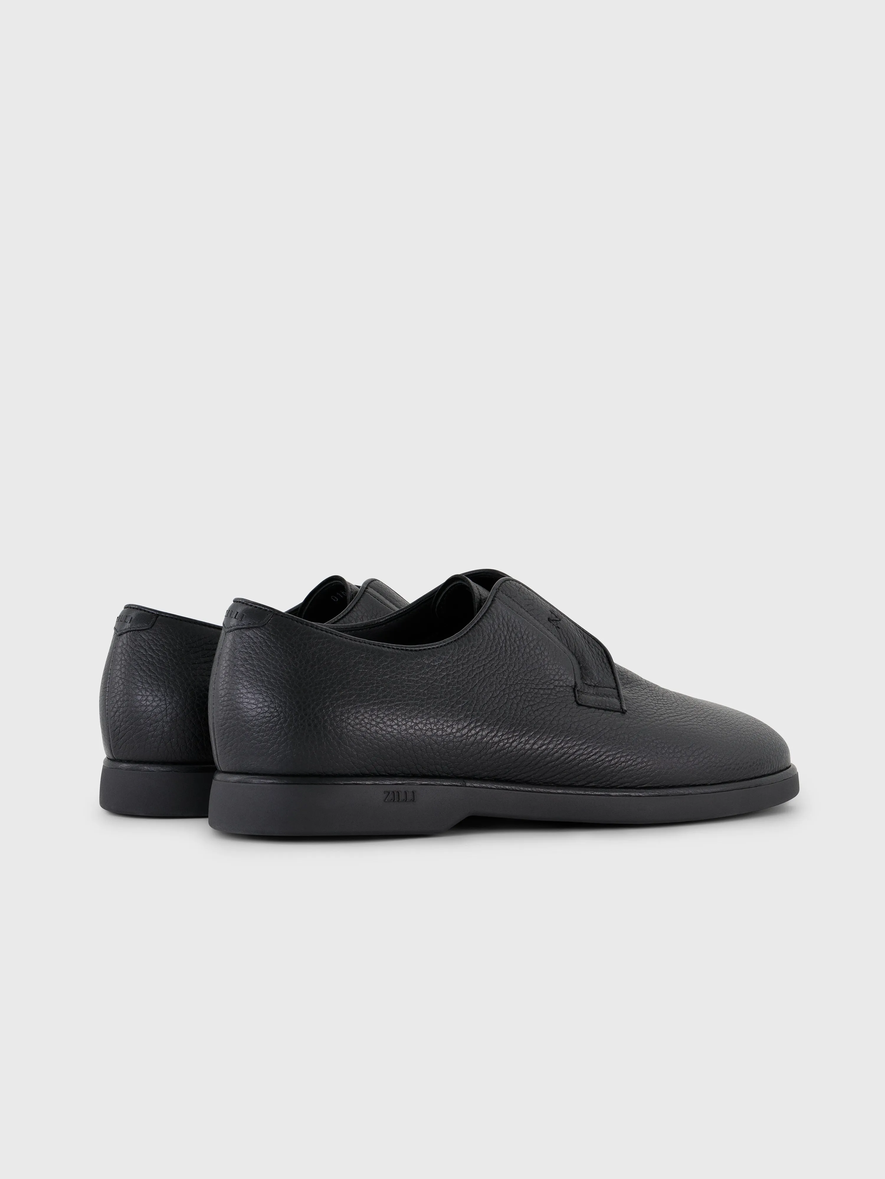 Deerskin Slip-On Shoes Black