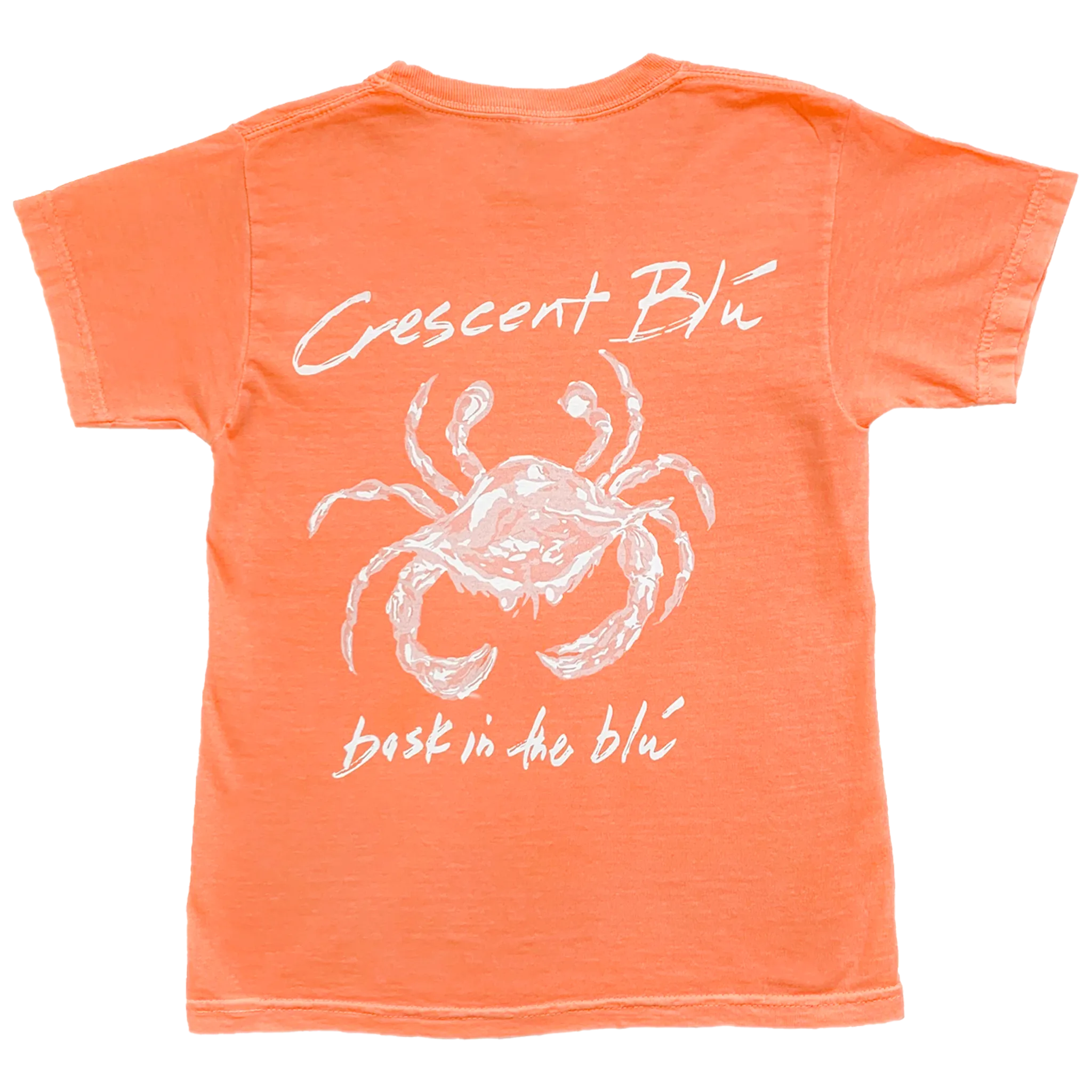 Distressed White Crab Youth Short Sleeve T-shirt