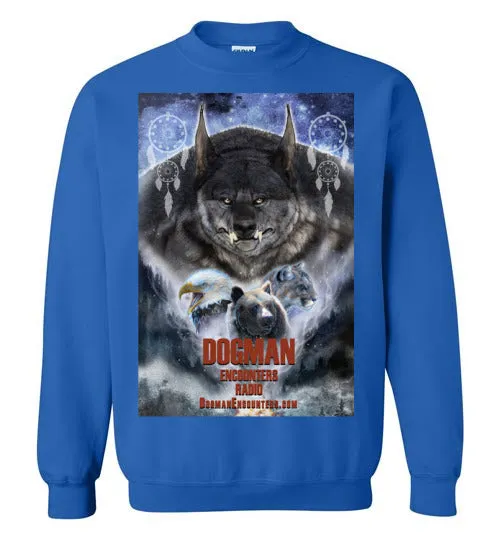 Dogman Encounters Pathfinder Collection Crew Neck Sweatshirt (design 2, with straight border)