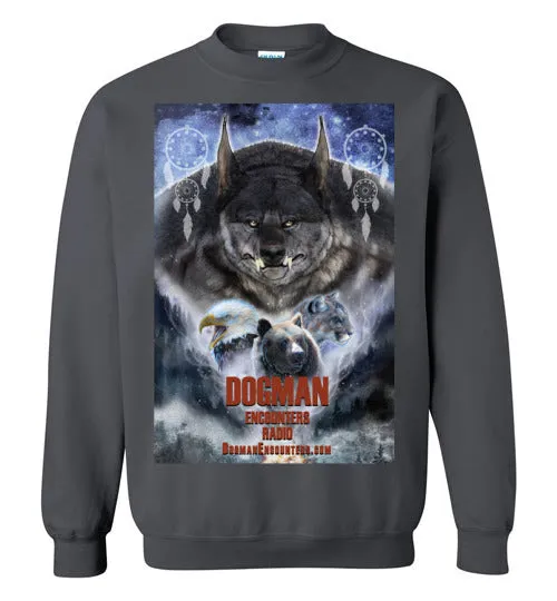 Dogman Encounters Pathfinder Collection Crew Neck Sweatshirt (design 2, with straight border)