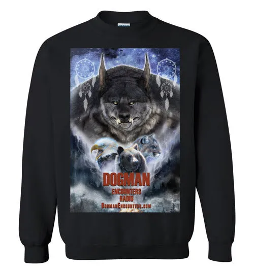 Dogman Encounters Pathfinder Collection Crew Neck Sweatshirt (design 2, with straight border)