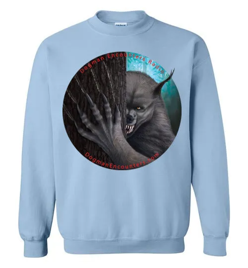 Dogman Encounters Rogue Collection Crew Neck Sweatshirt (no border with red font)