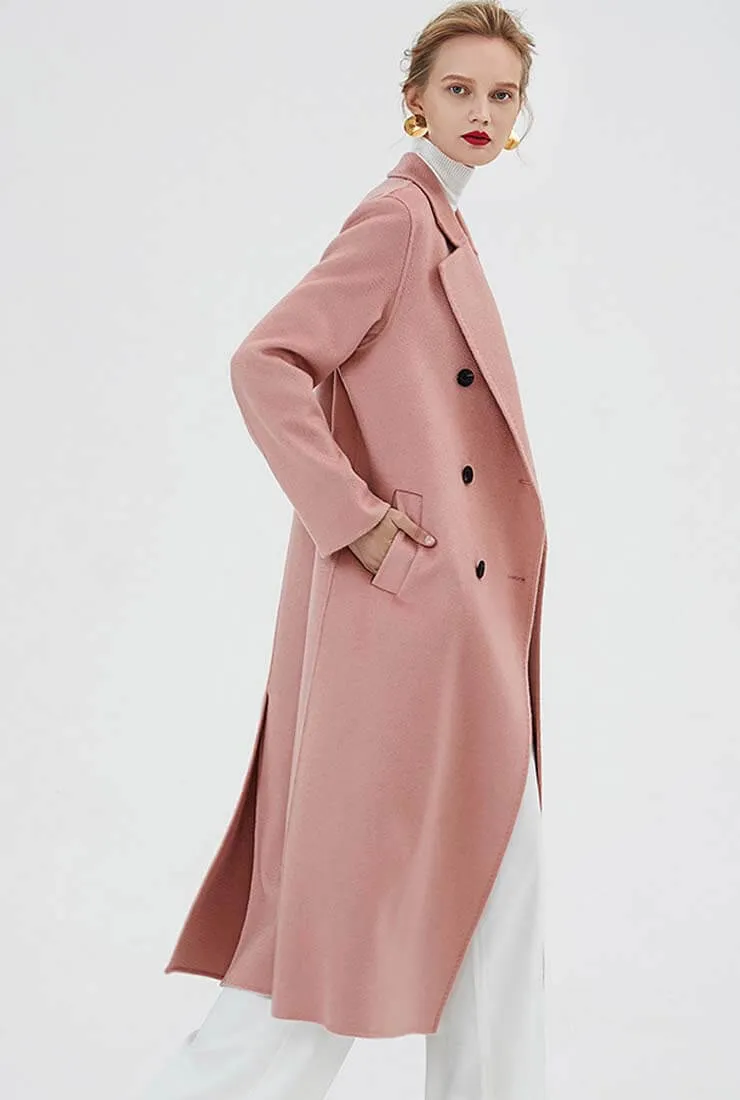 Double-breasted Cashmere Trench Coat