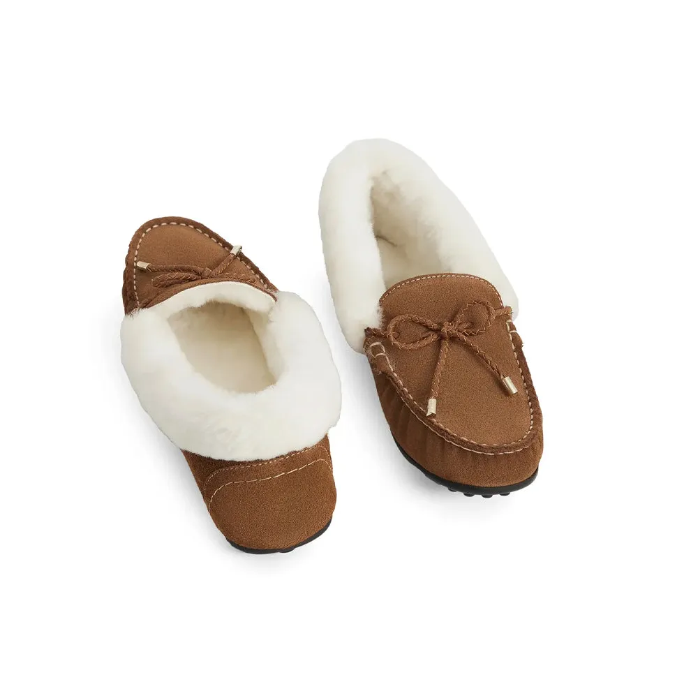 Fairfax & Favor Ladies Henley Shearling Lined Slippers