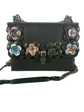 Fendi Floral Appliqué Kan I Bag