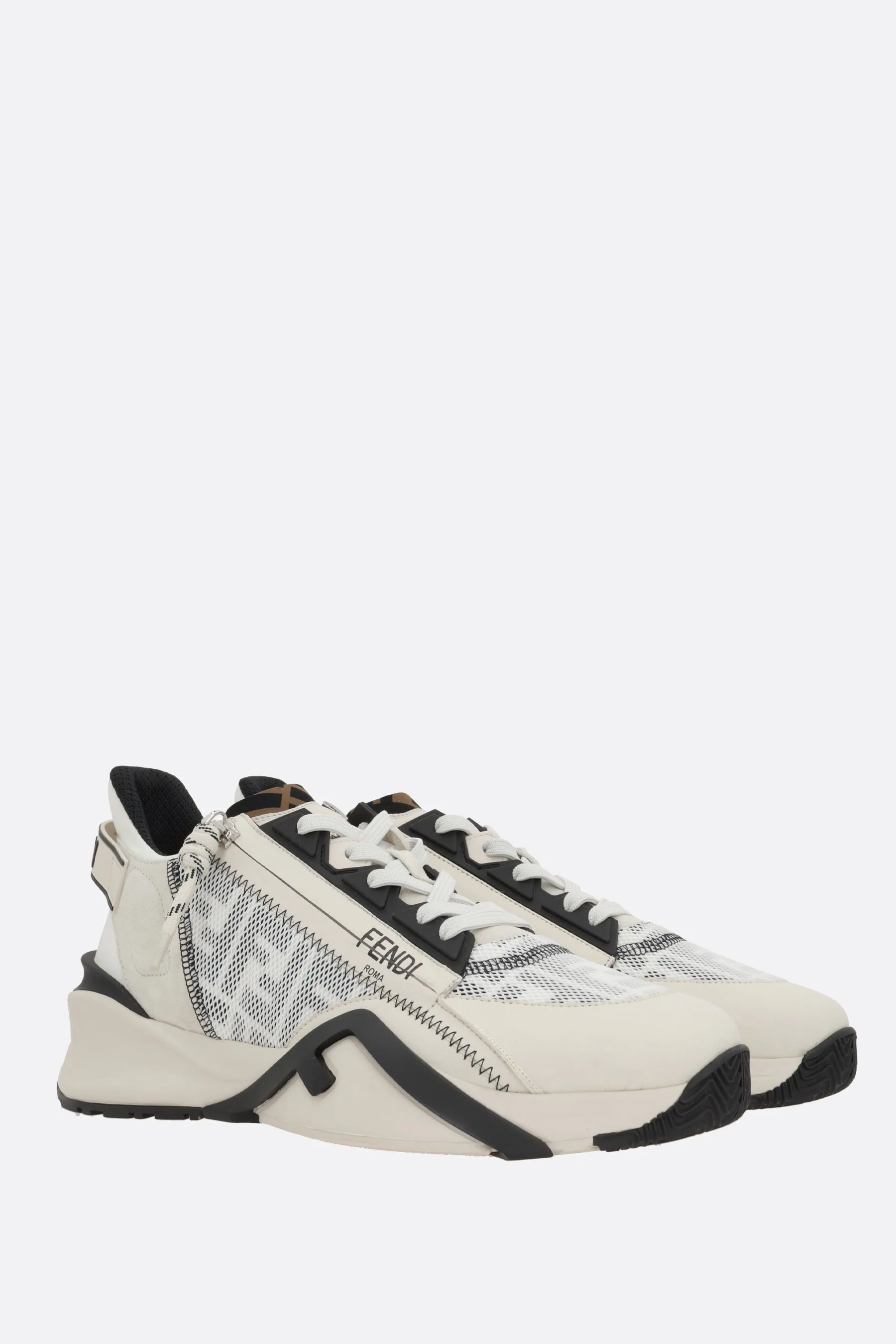 Fendi Flow Sneakers Smooth Leather & Mesh