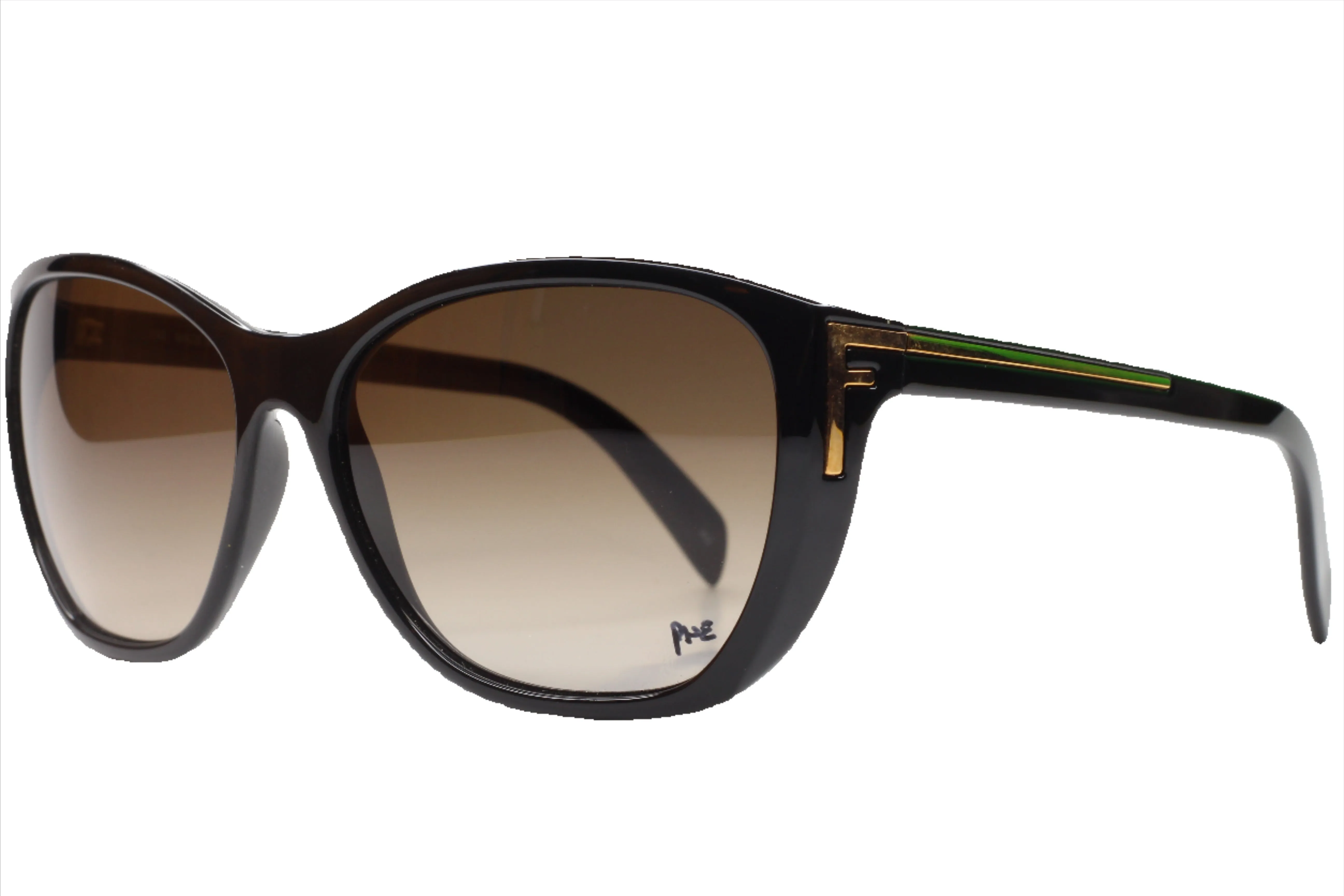 Fendi FS5219 003 Polished Black Gold Luxury Sunglasses -Ma