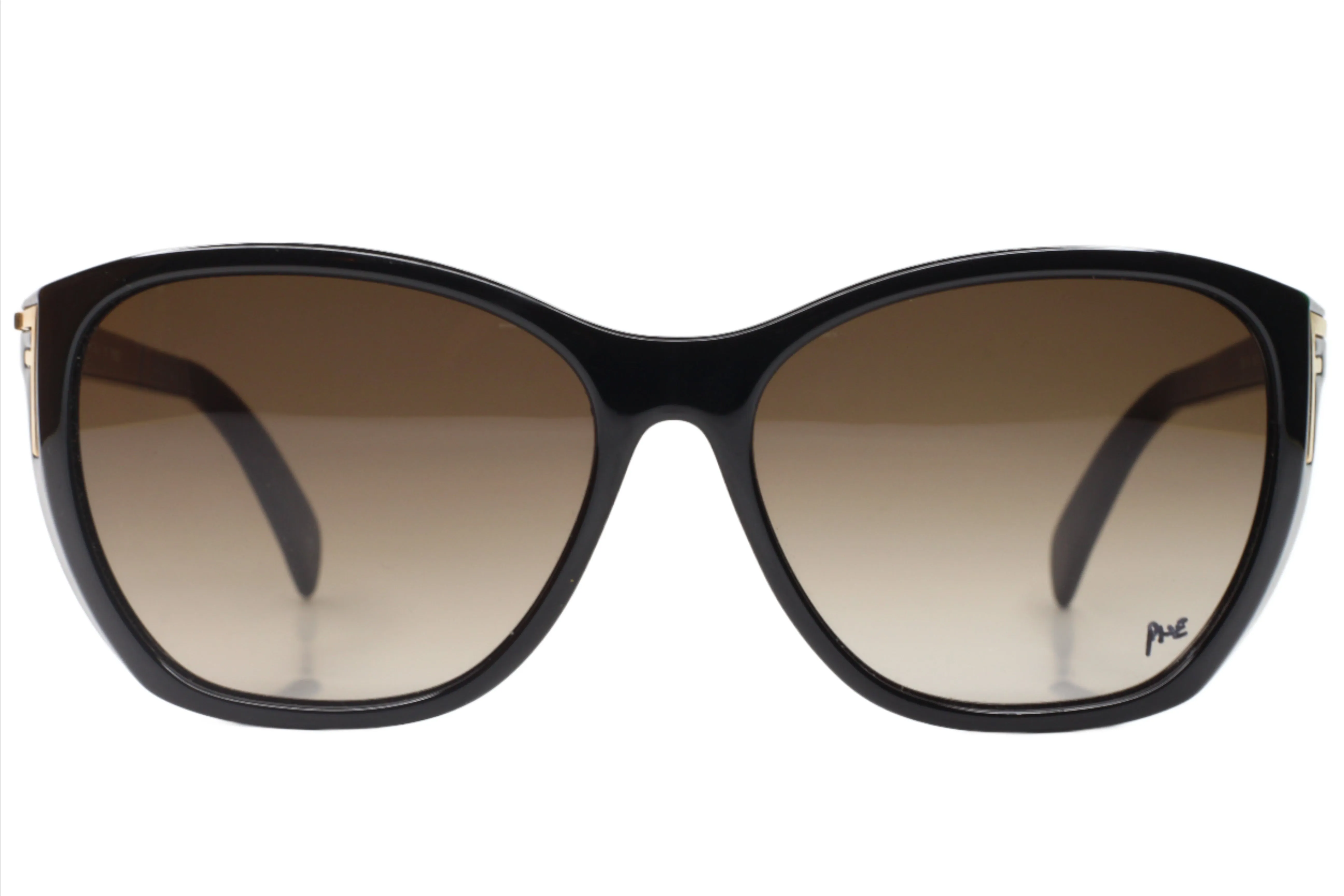 Fendi FS5219 003 Polished Black Gold Luxury Sunglasses -Ma