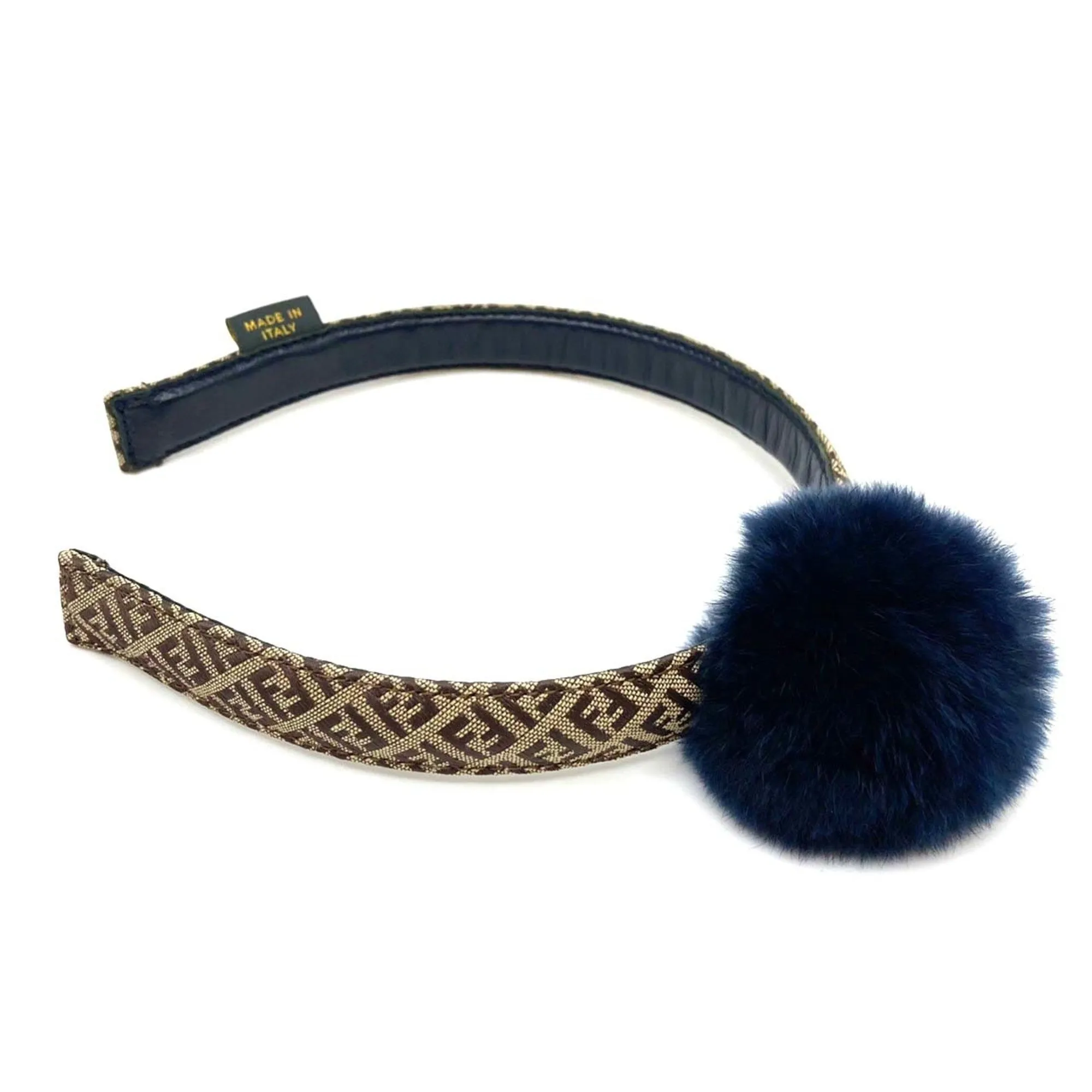 FENDI Kids Zucca Headband Fur Children's Girl