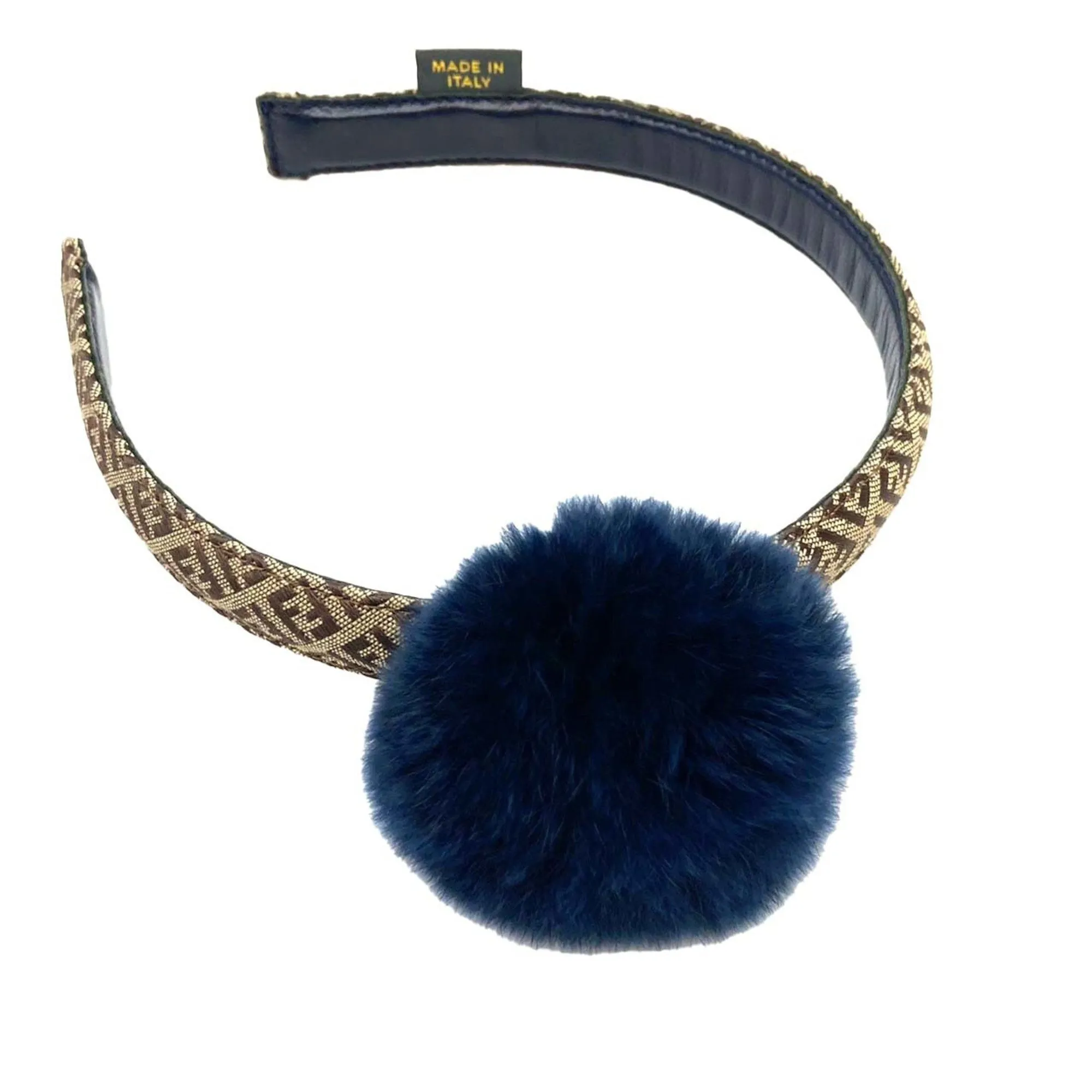 FENDI Kids Zucca Headband Fur Children's Girl