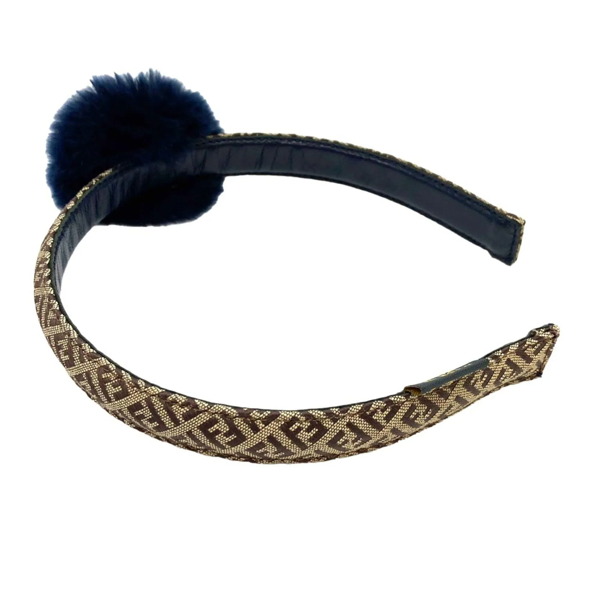 FENDI Kids Zucca Headband Fur Children's Girl