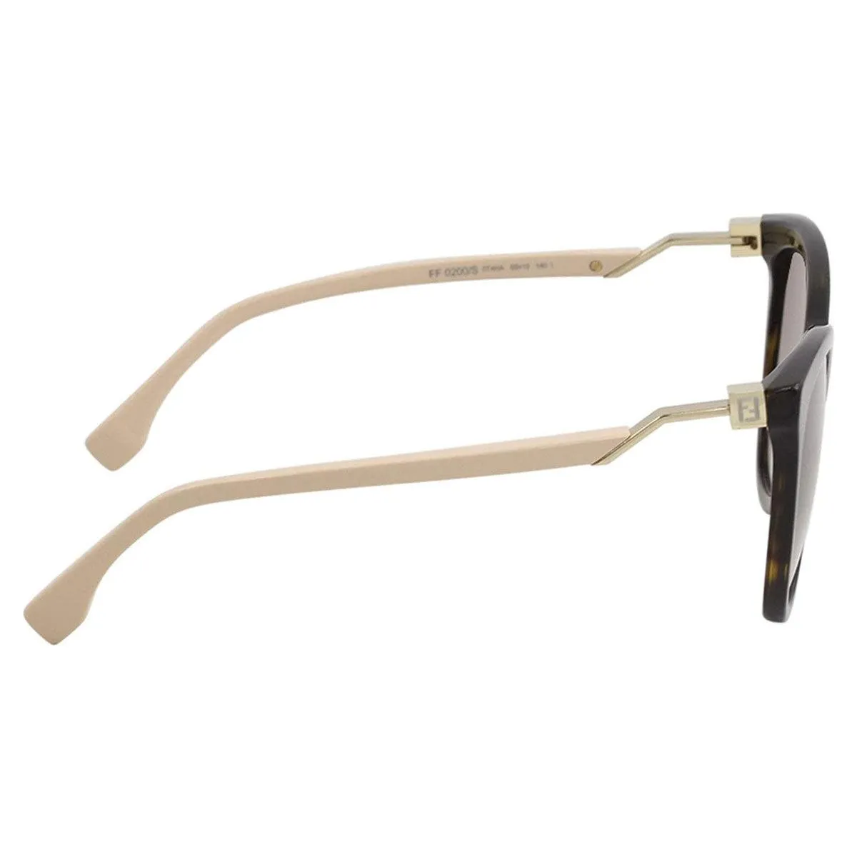 Fendi Women's Sunglasses - Brown Gradient Lens Frame | FF0200S-00T4-HA-55-19-140