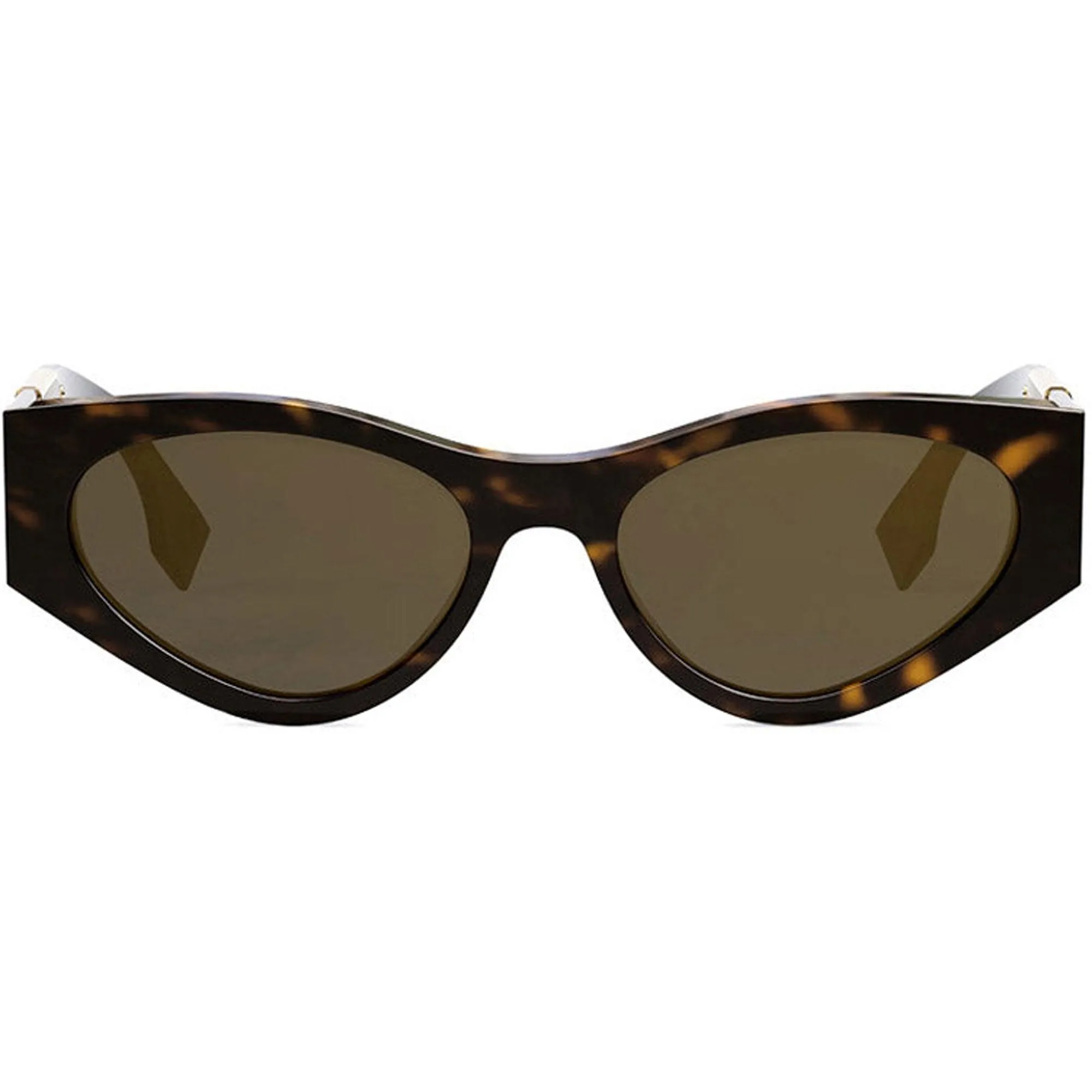 Fendi Women's Sunglasses - Brown Lens Full Rim Dark Tortoise Frame | FE40049I 52E