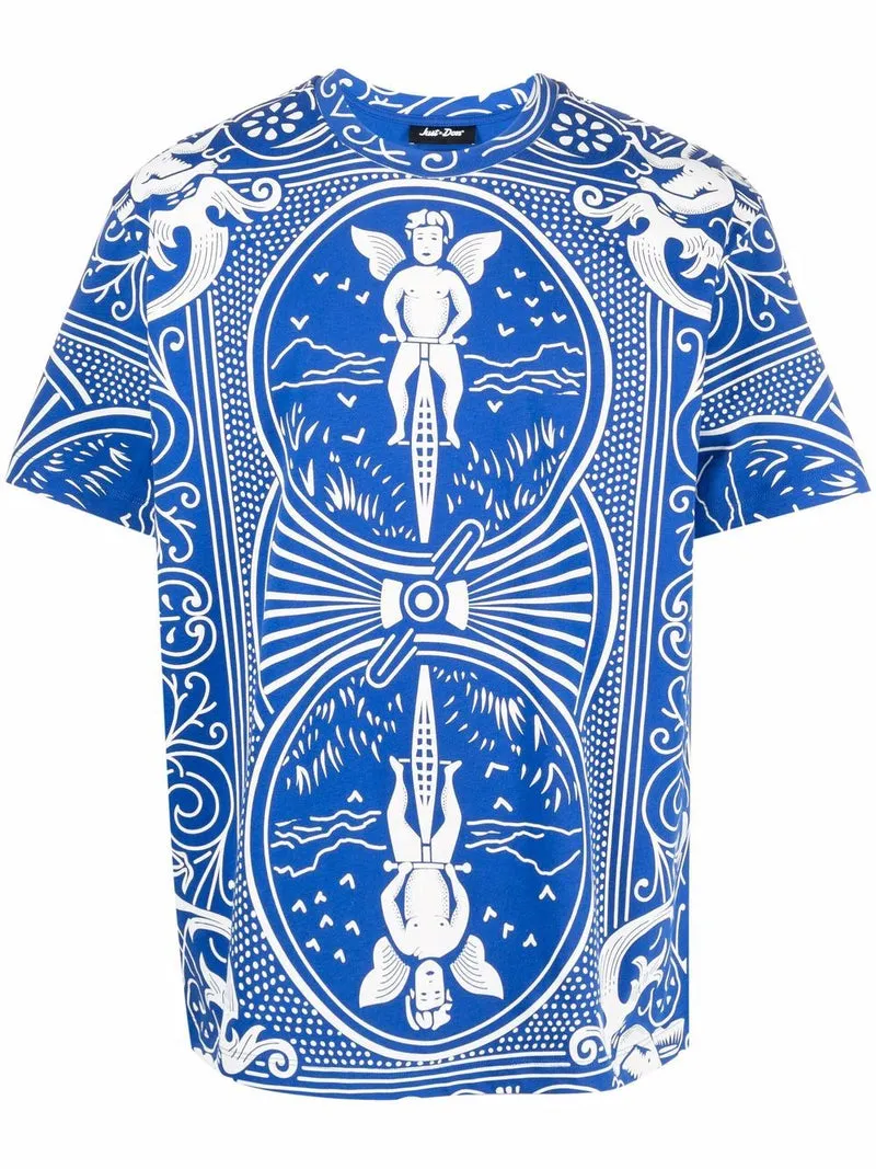 Graphic Print T-Shirt Blue