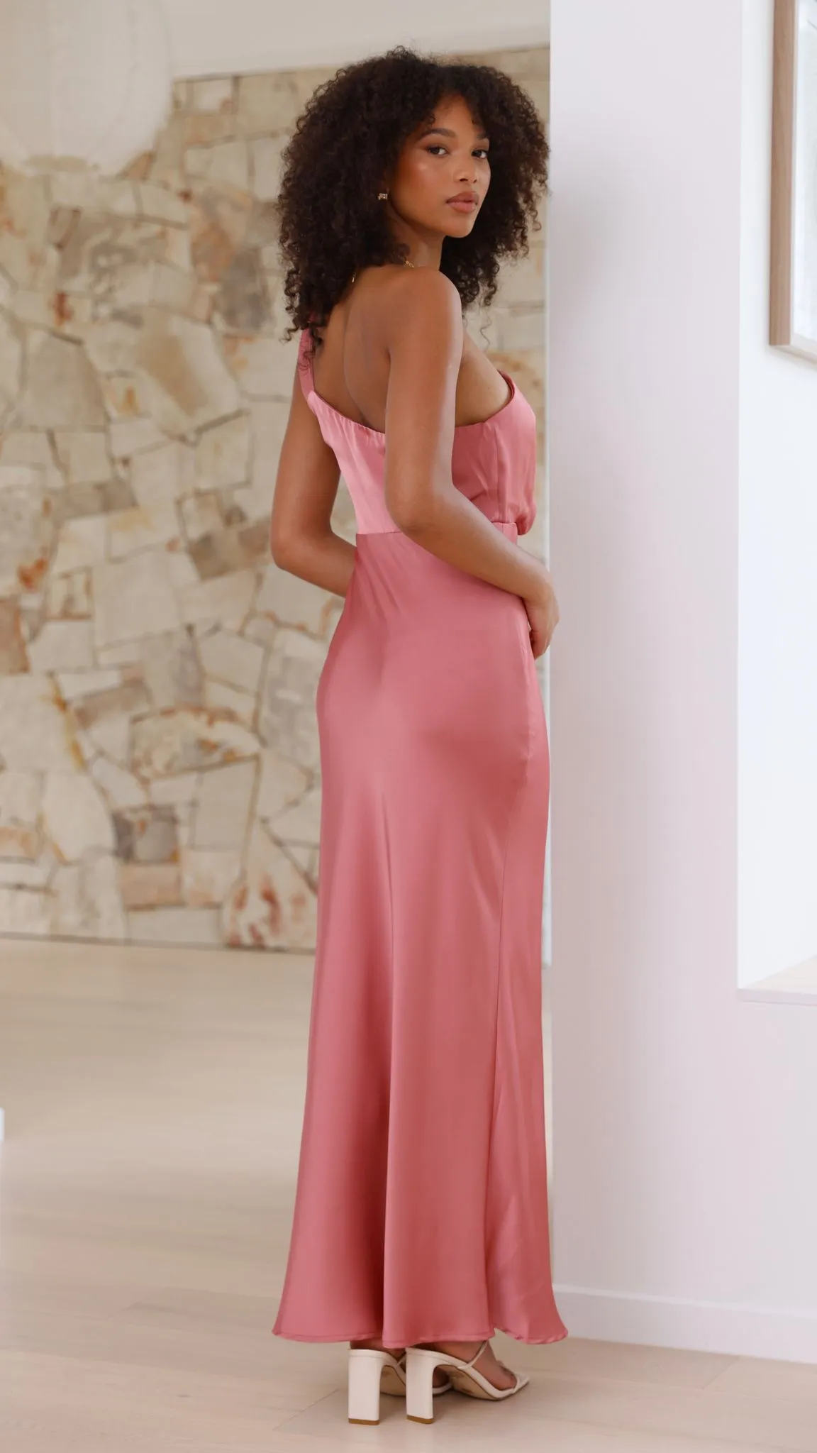 Greta Maxi Dress - Baked Rose