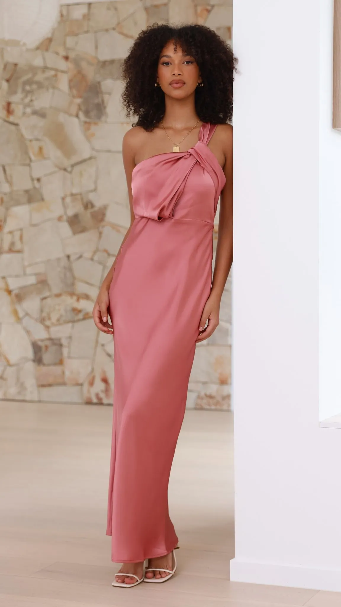 Greta Maxi Dress - Baked Rose