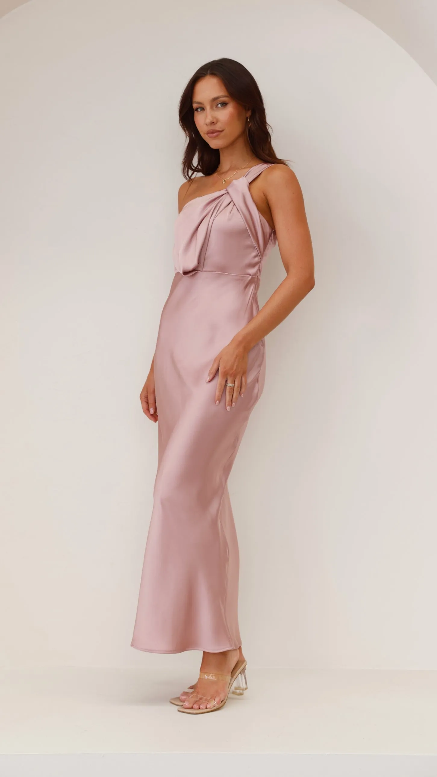 Greta Maxi Dress - Dusty Pink