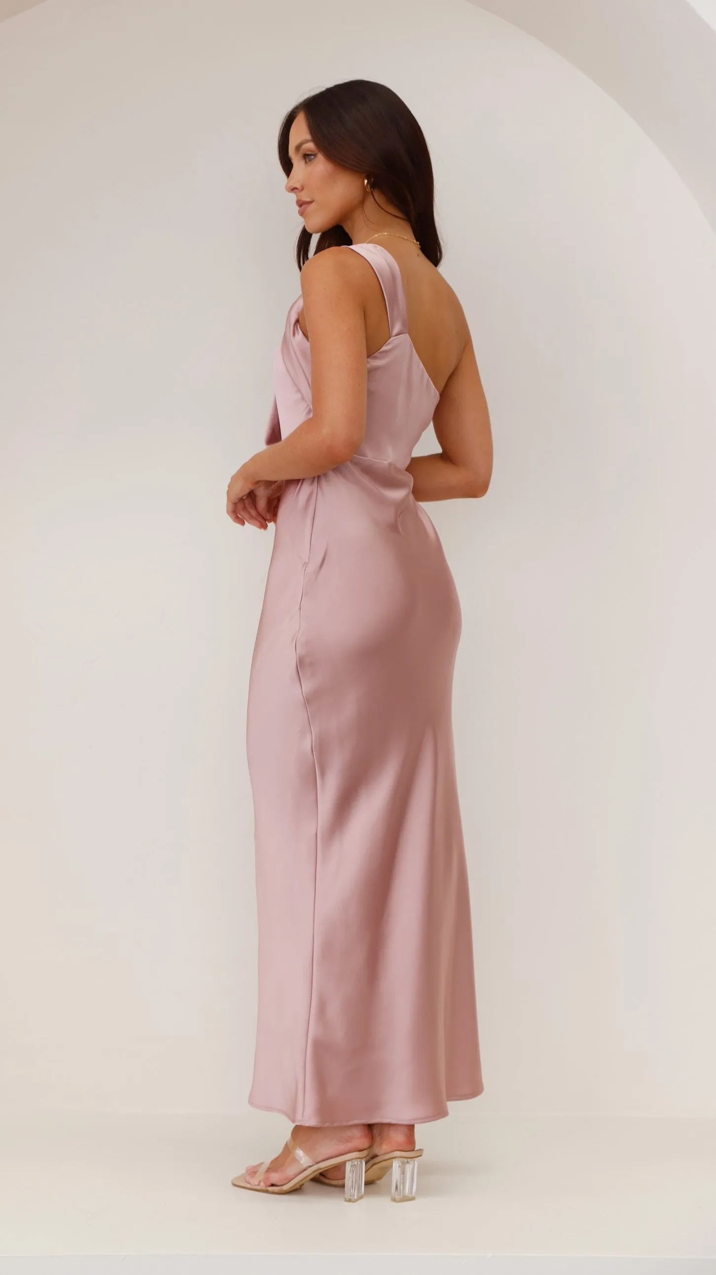 Greta Maxi Dress - Dusty Pink