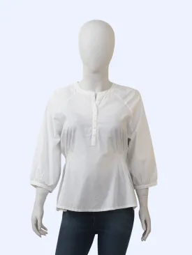 H&M 3QTR Bain Collar Top