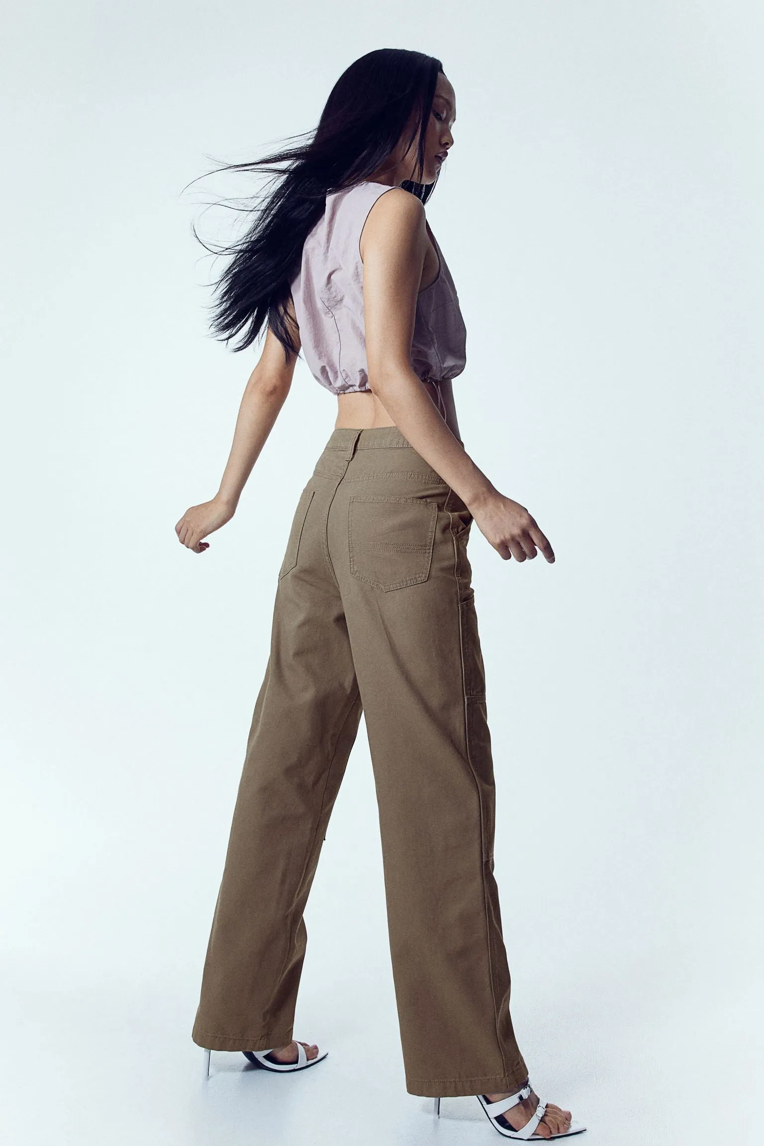 H&M Twill Worker trousers, taupe