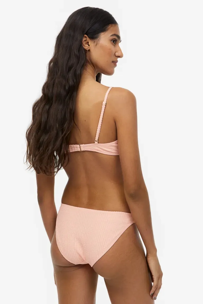 H&M unlined bikini top, peachy pink