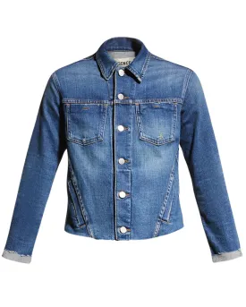 Janelle Slim Raw Denim Jacket in Wilcox