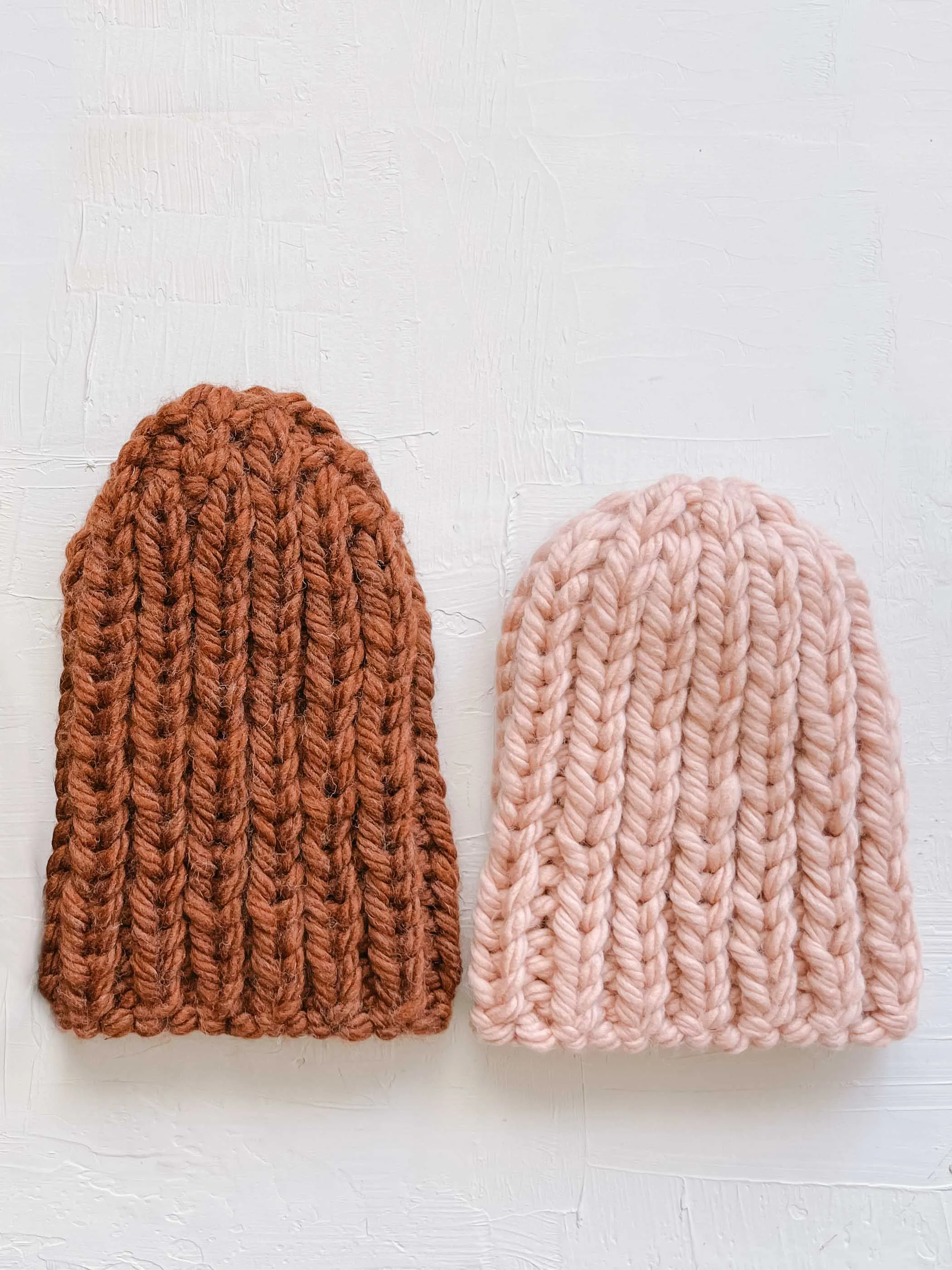 Knit Flat Chunky Hat Knitting Pattern