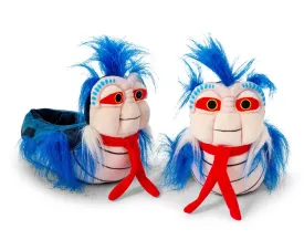 Labyrinth Ello Worm Plush Slippers for Adults | One Size Fits Most