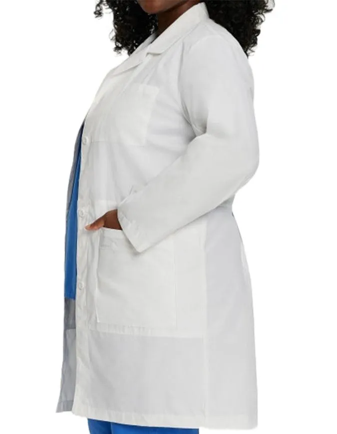 Landau 36.75 Inch Women's Full Length White Notebook Lab Coat