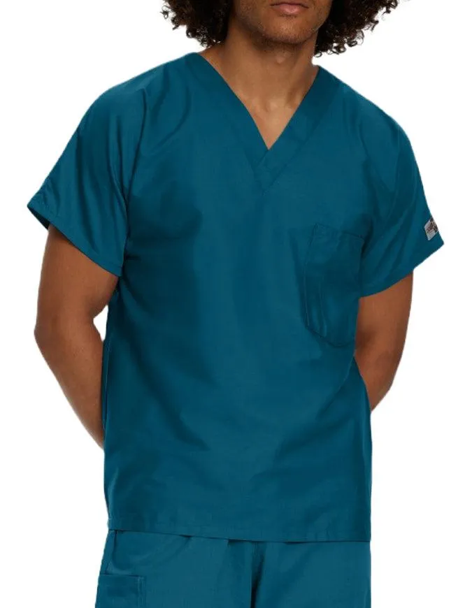 Landau ScrubZone 27.5 Inch Unisex V-Neck Scrub Top