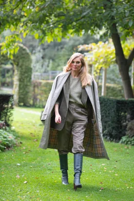 Light green trench coat Burberry.