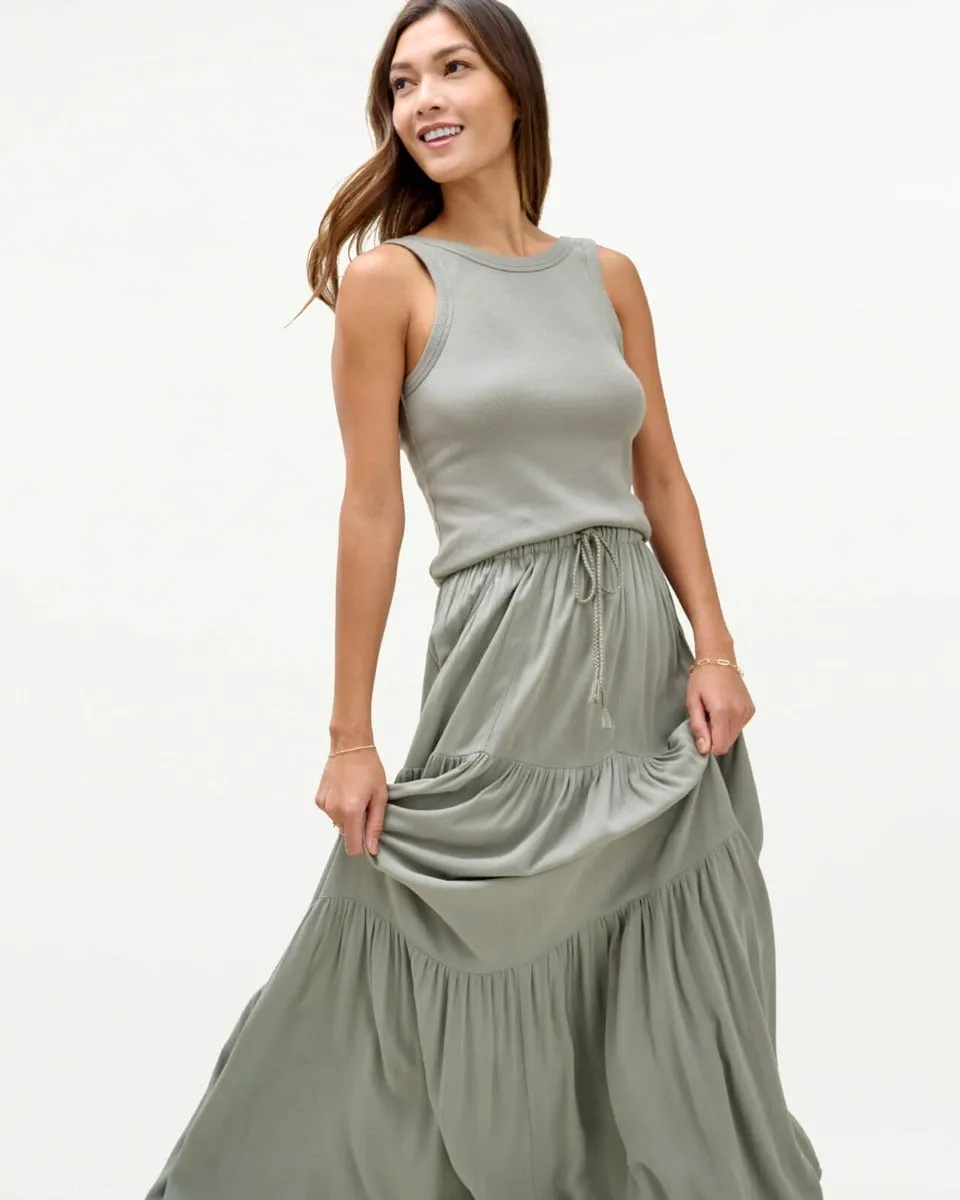 Mary Lawless Lee x Splendid Solid Maxi Skirt